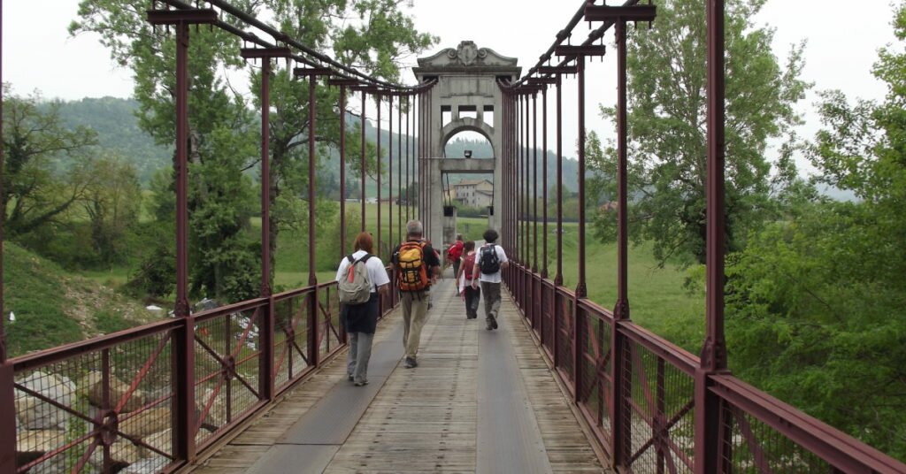 Via degli dei - Sul ponte di Vizzano