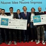 i due soci di Linkaut con gi altri premiati