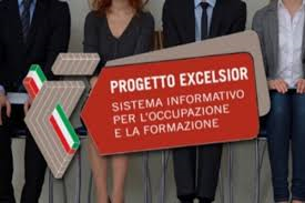 Il logo del progetto excelsior - sistema informativo per l'occupazionje e la formazione delle camere di commercio