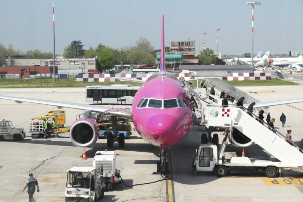 aereo in partenza