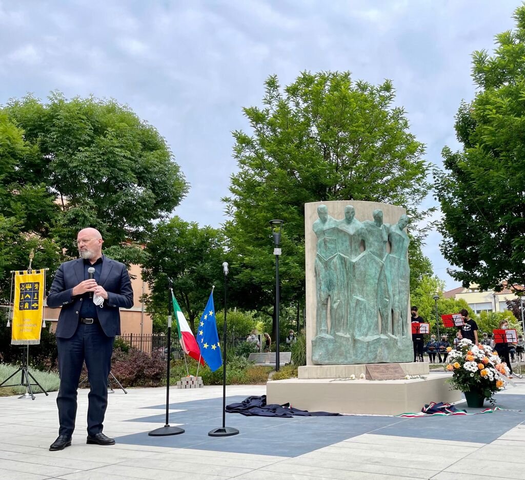 inaugurazione monumento a vittime sisma